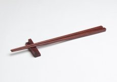 画像1: 箸セット　ローズウッド材 (1)