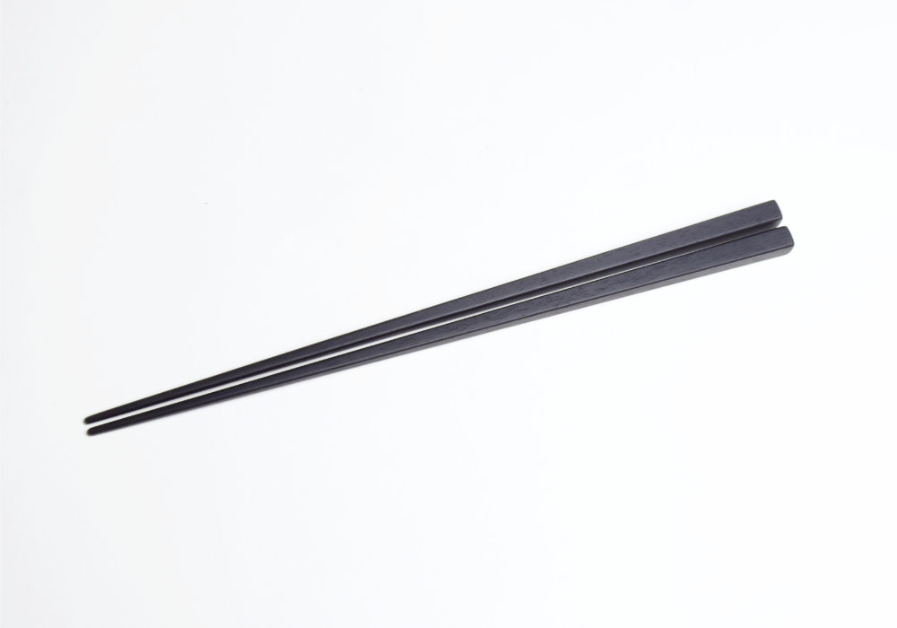 画像1: 箸　黒檀材 (1)